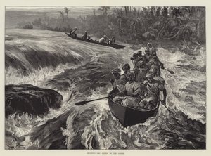 Die Stromschnellen auf dem Kongo befahren
