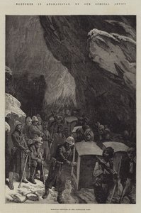 Skizzen in Afghanistan, Krankenhaus-Dhoolies im Jugdulluk-Pass