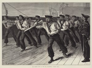 Die britische Flotte im Marmarameer, Cutlass Drill von William Heysham Overend