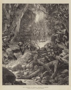 Die Kämpfe in Burma, Dacoits im Hinterhalt von William Heysham Overend