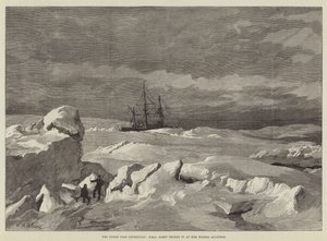 Die Nordpolexpedition, HMS Alert eingefroren in ihren Winterquartieren