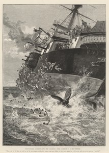 Die Kenterung der Victoria nach der Kollision