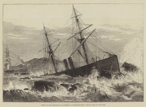 Wrack des Dampfschiffs St. Lawrence am Paternosterriff, westlich vom Kap der Guten Hoffnung