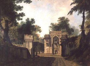 Eingangstor zu einer Moschee in Chunagarh von William Hodges