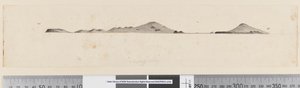 Seite 25b/c Profil einer unidentifizierten Insel von William Hodges