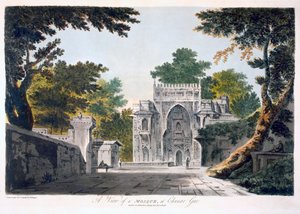 Ansicht einer Moschee in Chunar Gur, 1786
