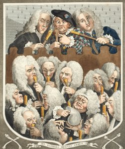 Eine Beratung von Ärzten oder Die Gesellschaft der Bestatter, Illustration aus 