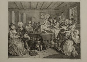 Der Lebensweg einer Dirne: Tafel 6 von William Hogarth