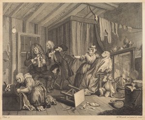 Der Lebensweg einer Dirne: Tafel 5 von William Hogarth