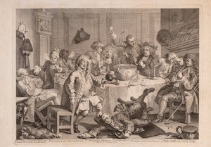 Eine moderne Mitternachtskonversation von William Hogarth