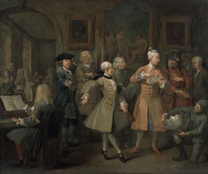 Der Lebenswandel eines Wüstlings II: Der Empfang des Wüstlings, 1733