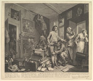 Der Lebenslauf eines Wüstlings, Platte 1