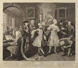 Der Lebenslauf eines Wüstlings, Platte 2 von William Hogarth