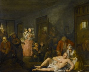 Der Lebensweg eines Wüstlings VIII: Der Wüstling in Bedlam, 1733