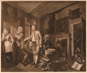 Ein Wüstling Fortschritt, Szene I, 1735