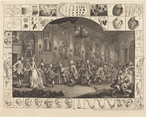 Analyse der Schönheit: Tafel 2 von William Hogarth