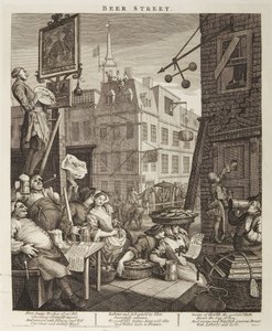 Bierstraße von William Hogarth