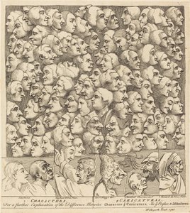 Charaktere und Karikaturen von William Hogarth