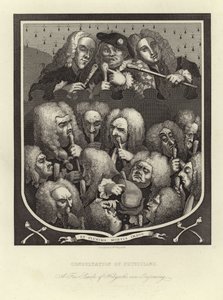 Konsultation der Ärzte von William Hogarth