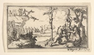 Kreuzigung, etc. John Beaver, Römische Militärstrafen von William Hogarth