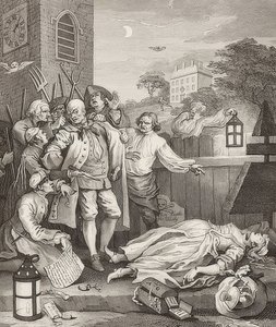 Vollendete Grausamkeit. Aus: Die vier Stufen der Grausamkeit von William Hogarth
