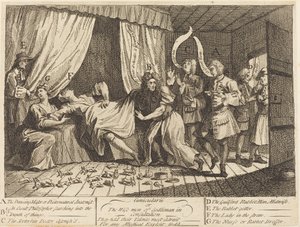 Cunicularii oder Die Weisen von Godliman in Beratung von William Hogarth