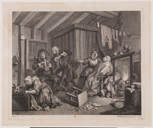 Der Lebensweg einer Dirne, Platte 5 von William Hogarth