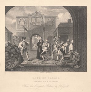 Tor von Calais, graviert von William Radclyffe (1783-1855) von William Hogarth