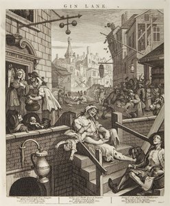 Gin-Gasse von William Hogarth