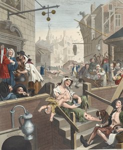 Gin Lane, Illustration aus 