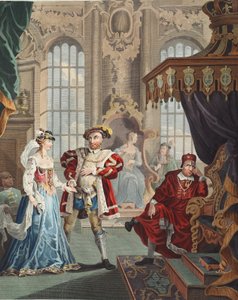 Heinrich VIII. und Anne Boleyn, Illustration aus 