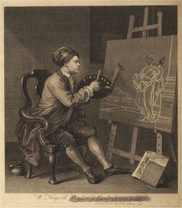 Hogarth malt die komische Muse von William Hogarth