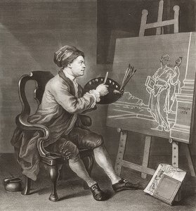 Hogarth malt die komische Muse