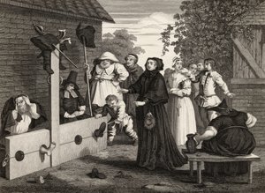 Hudibras und Ralpho im Pranger, aus 