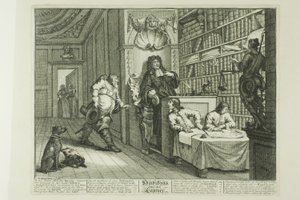 Hudibras und der Anwalt, Tafel zwölf aus Hudibras