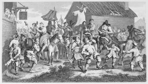 Hudibras begegnet dem Skimmington
