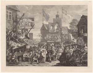 Jahrmarkt zu Southwark von William Hogarth
