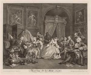 Heirat à la Mode: Die Toilettenszene von William Hogarth