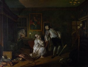 Heirat à la Mode: V, Das Bagnio, ca. 1743