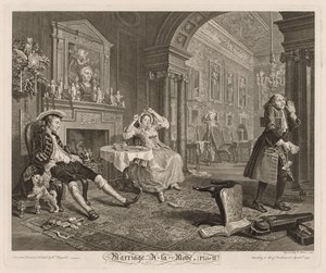 Heirat à la Mode: Platte II von William Hogarth
