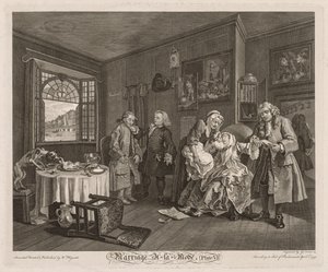Heirat à la Mode: Der Tod der Gräfin von William Hogarth