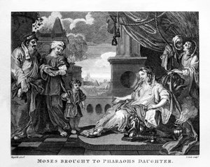 Moses wird zur Tochter des Pharao gebracht von William Hogarth von William Hogarth