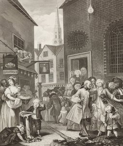 Mittag. Aus: Die vier Tageszeiten von William Hogarth