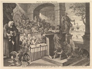 Paul vor Felix, karikiert, Mai 1751