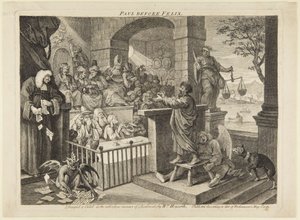 Paulus vor Felix von William Hogarth
