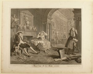 Tafel II, aus "Marriage à la Mode" von William Hogarth