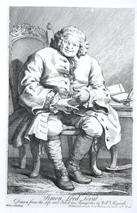 Porträt von Simon Fraser, Lord Lovat (ca. 1667-1747) 25. August 1746 von William Hogarth