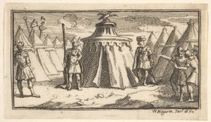 Das Abnehmen des Militärgürtels John Beaver, Römische Militärstrafen von William Hogarth