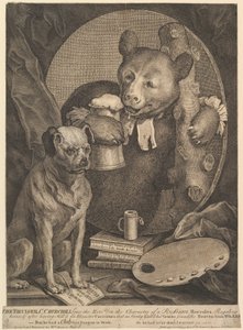 Der Bruiser Karikatur von Charles Churchill, 1. August 1762