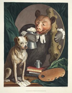 Der Bruiser Charles Churchill, einst der Reverend, in der Rolle eines russischen Herkules, Illustration aus 